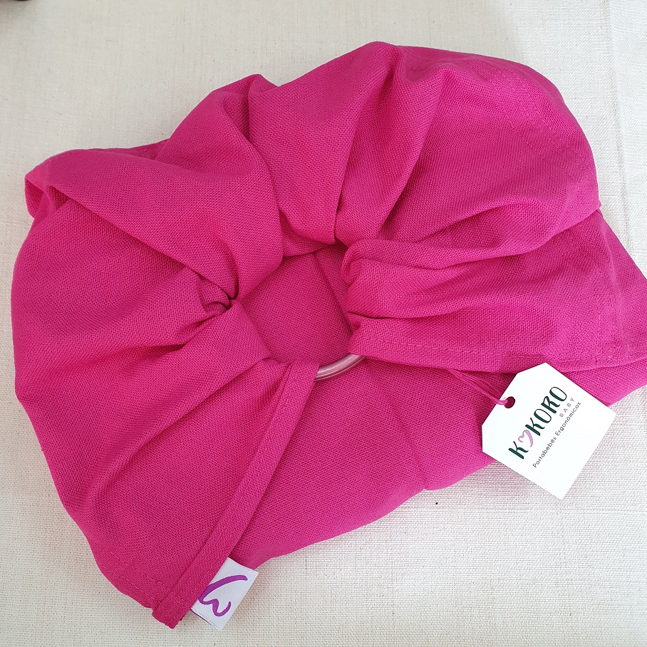 Bandolera tejida tafetan fucsia