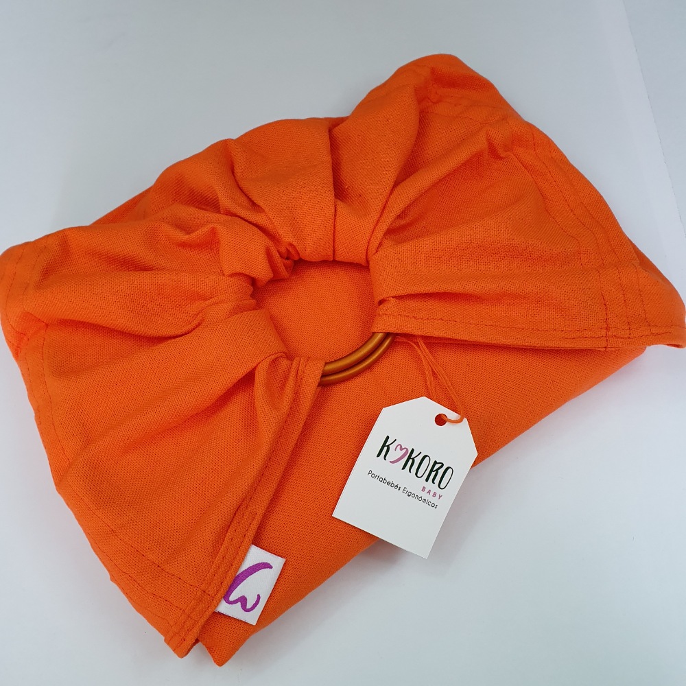 Bandolera tejida tafetan orange
