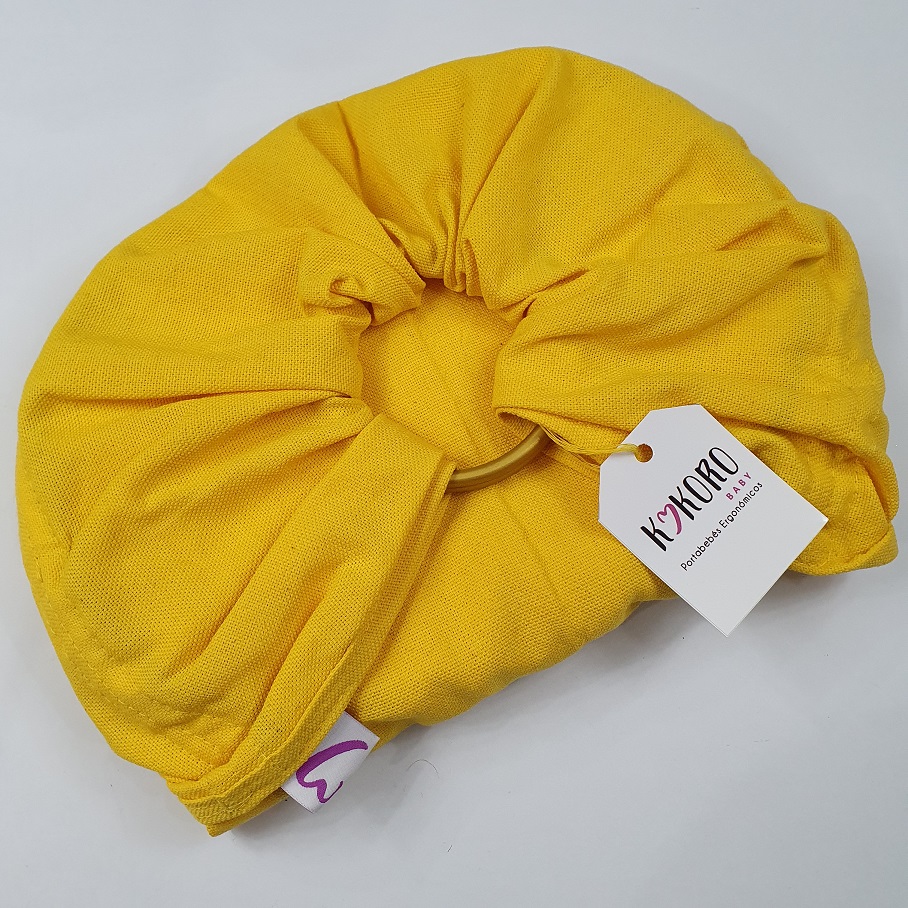 Bandolera tejida tafetan amarillo