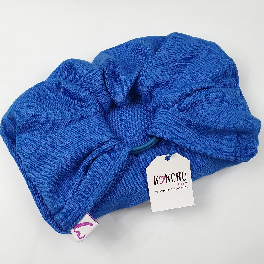 Bandolera tejida tafetan azul