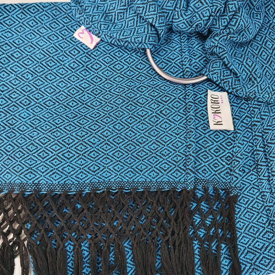 Bandolera tejida en Sarga calipso negro