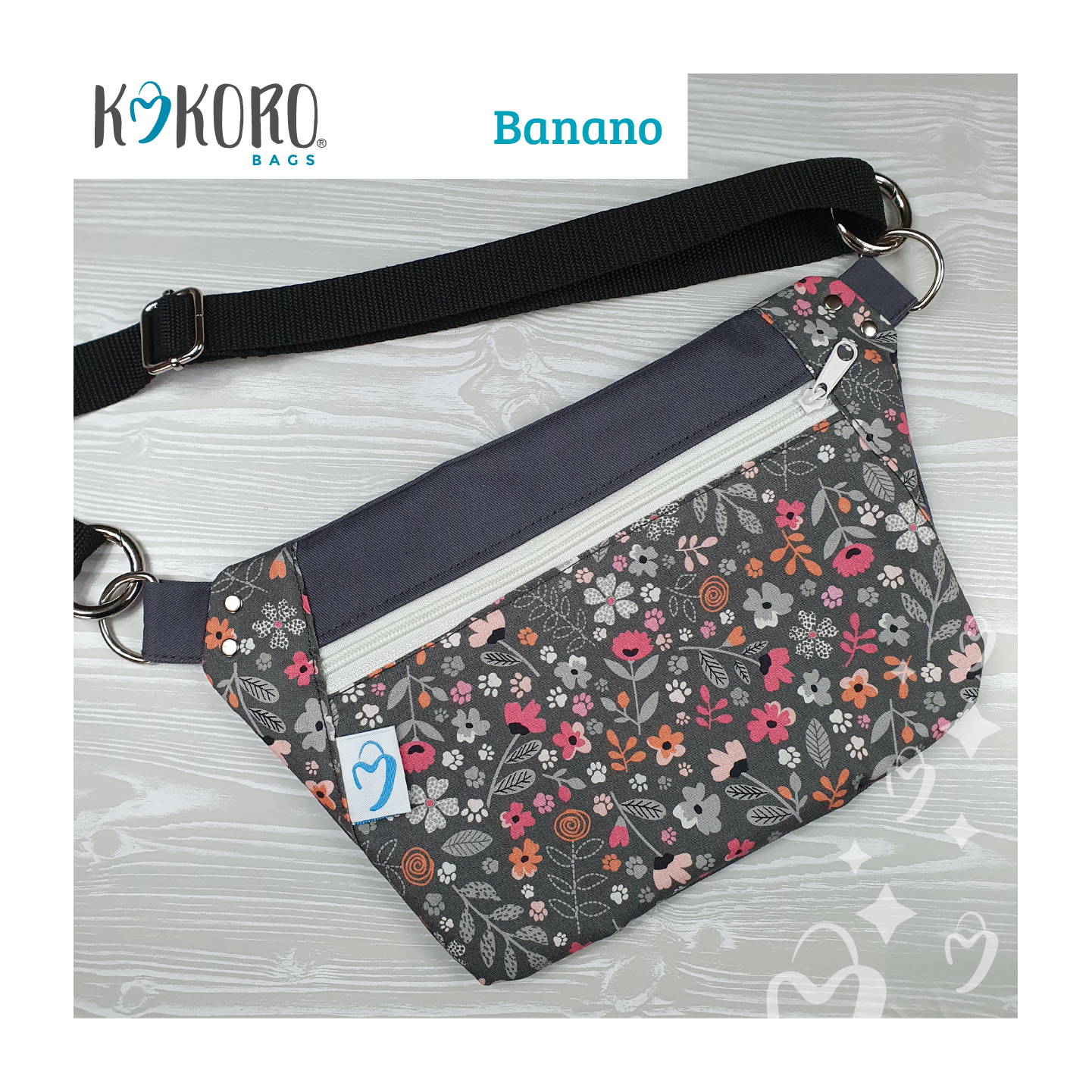 Banano diseño flores