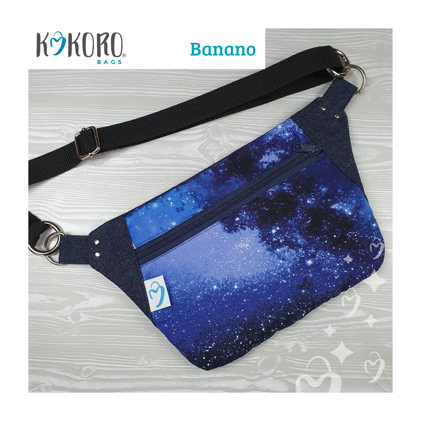 Banano diseño galaxy