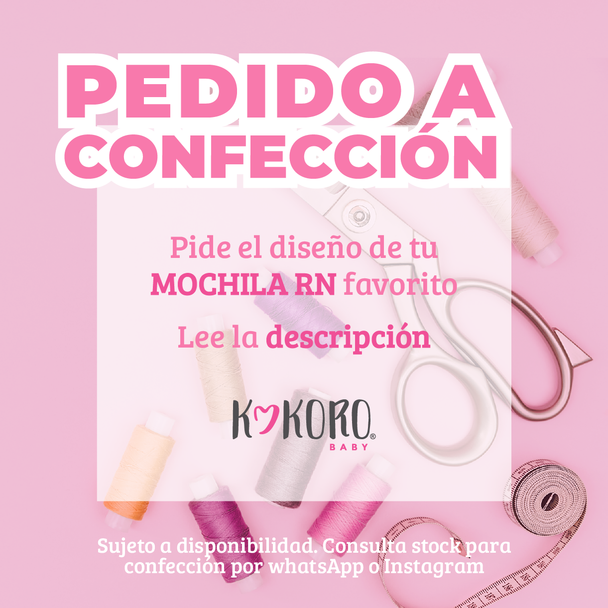 Mochila RN diseño a PEDIDO